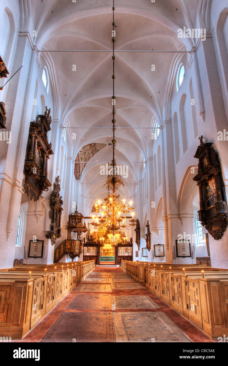 SCT. Olai Domkirke Kathedrale, Interieur, Helsingør, Helsingør, Dänemark, Europa Stockfoto