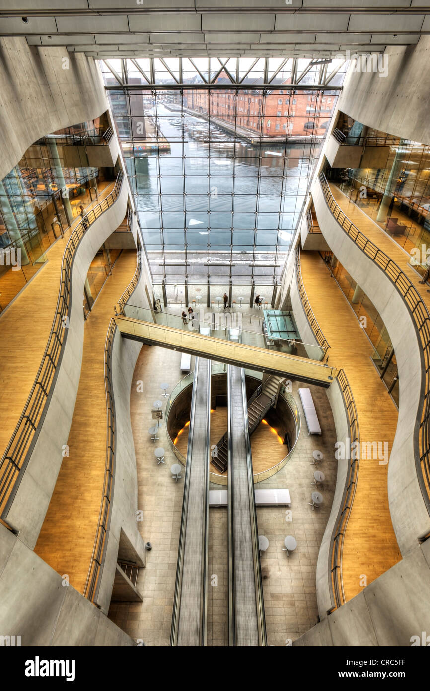 In der königlichen Bibliothek der Black Diamond Gebäude, Kopenhagen, Dänemark, Europa Stockfoto