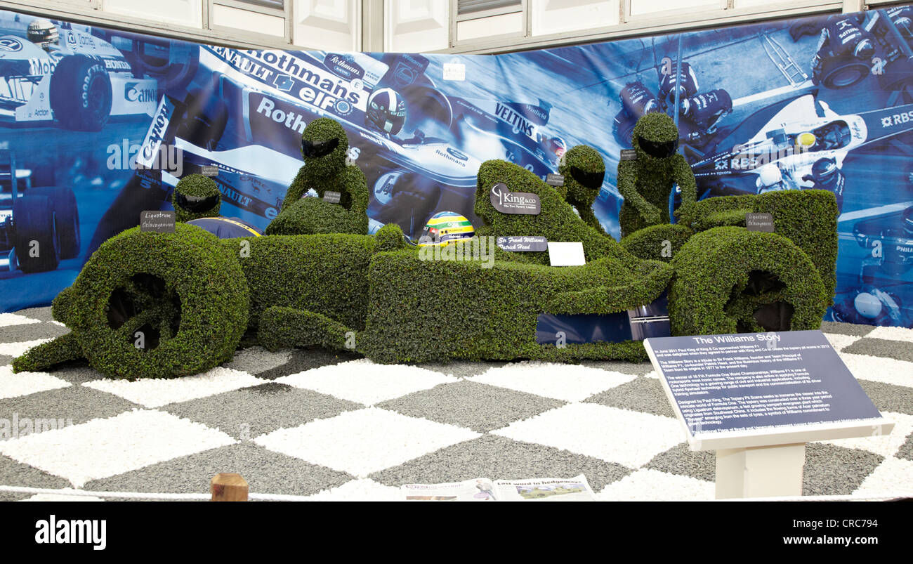 Williams F1 Racing Team bei der Chelsea Flower Show London UK Stockfoto
