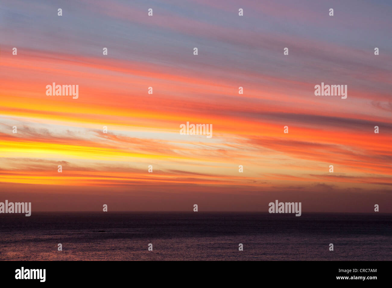 Lebendige Farben Sonnenuntergang Himmel Stockfoto