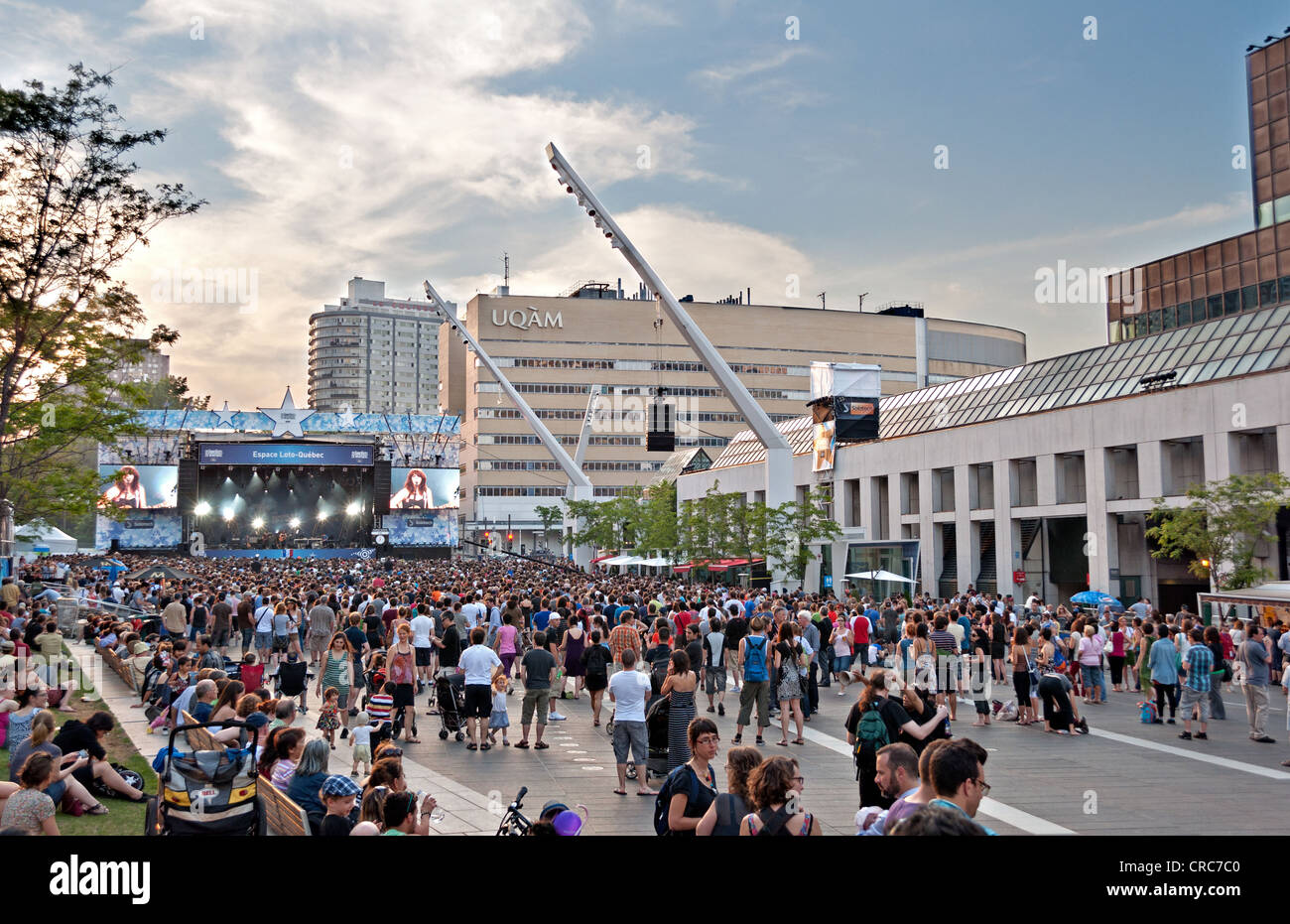 Festen Platz im Sommer in Montreal Stockfoto