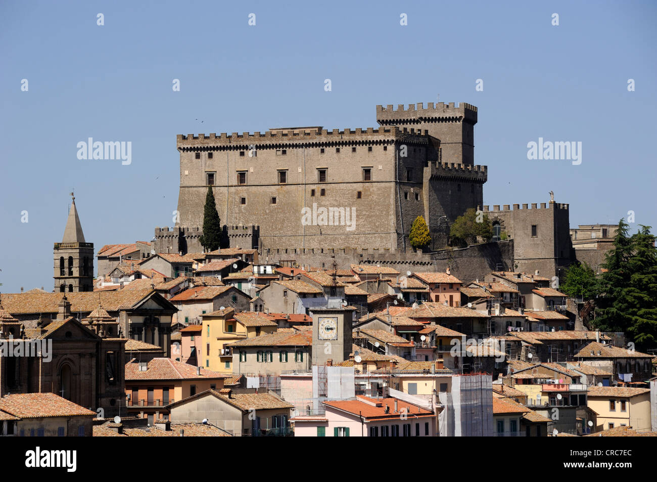 Italien, Latium, Soriano nel Cimino, Schloss Castello Orsini Stockfoto