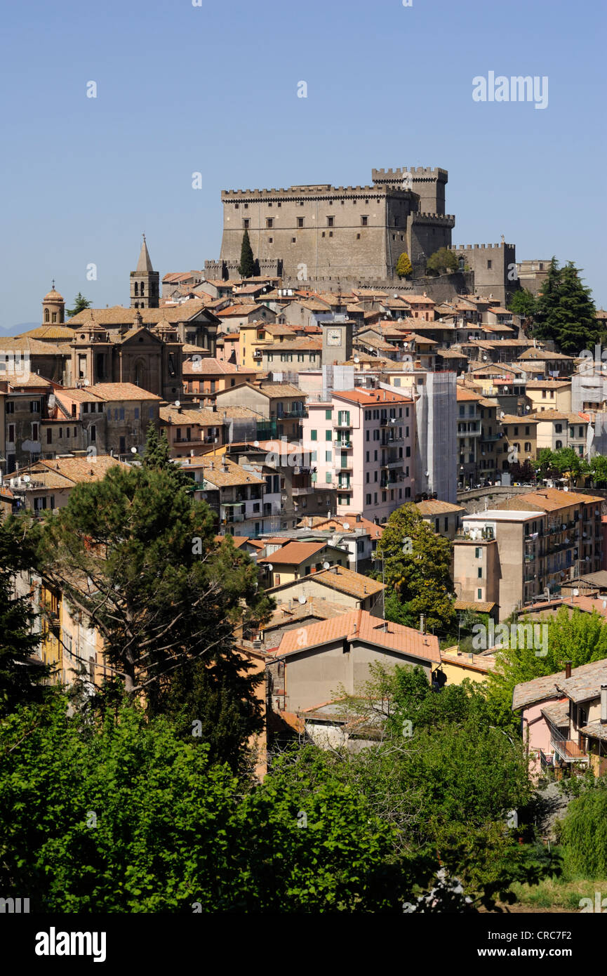 Italien, Latium, Soriano nel Cimino, Schloss Castello Orsini Stockfoto