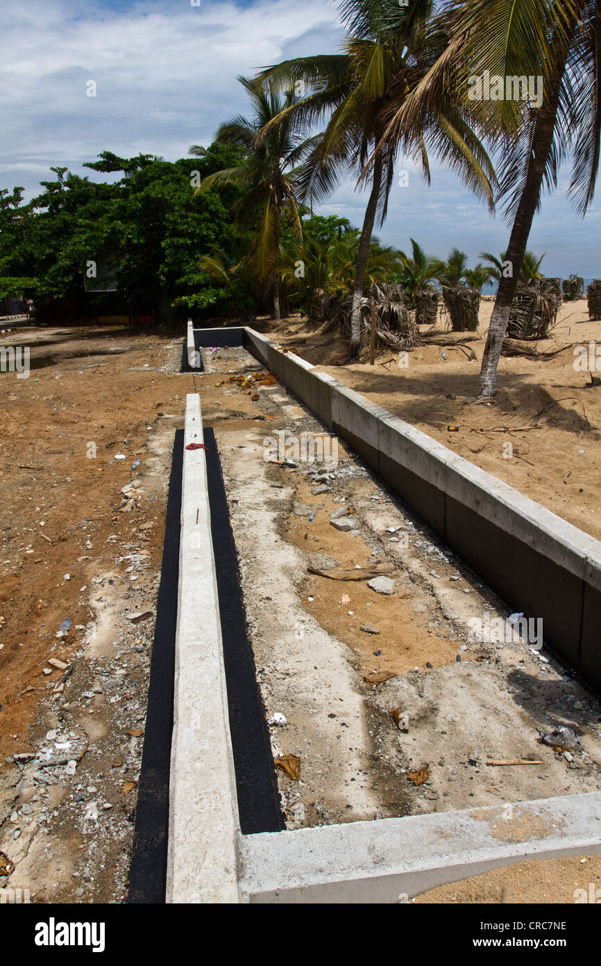 Straßenarbeiten in Cabo Insel, Luanda Angola Stockfoto