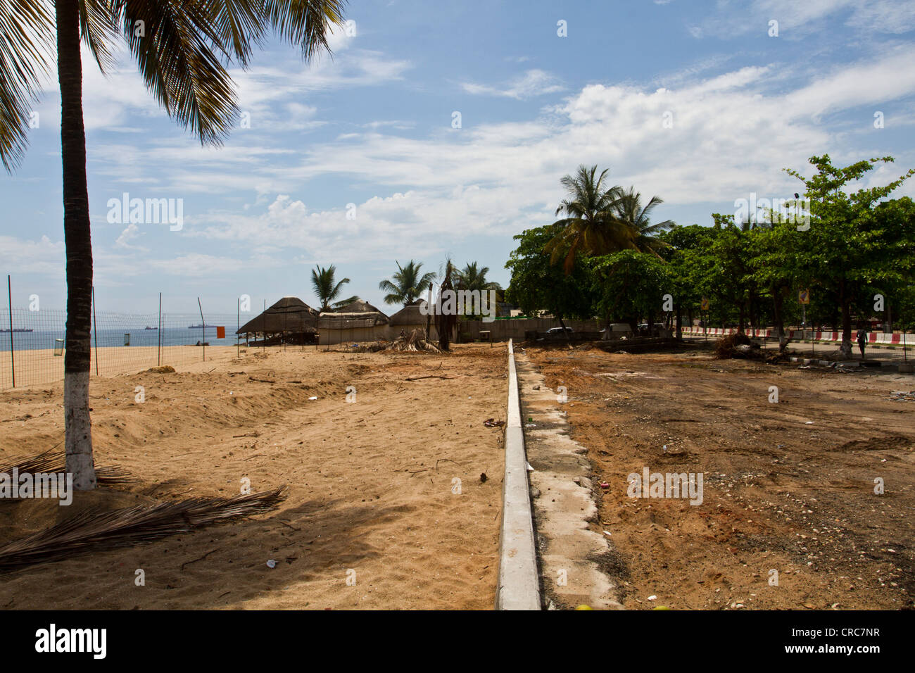 Straßenarbeiten in Cabo Insel, Luanda Angola Stockfoto