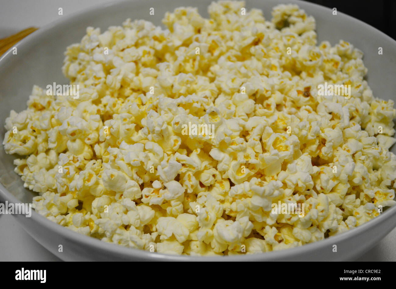 Schüssel popcorn Stockfoto
