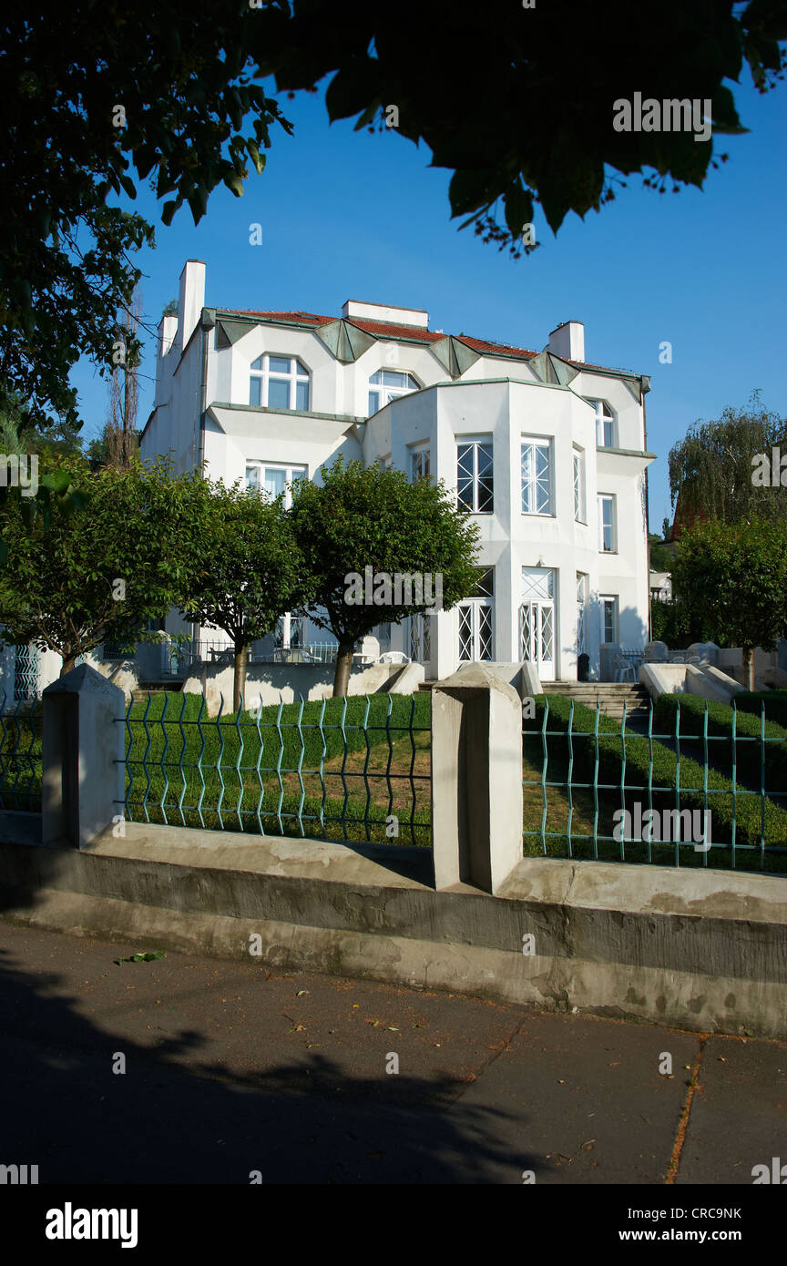 Kubistische Villa Haus Libusina Street Vysehrad Prag Tschechische Republik Stockfoto