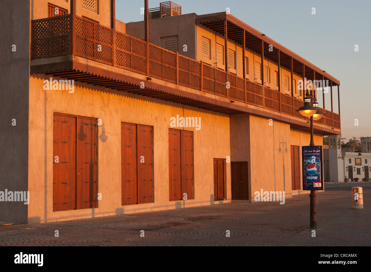 Elk206-2460 Vereinigte Arabische Emirate, Dubai, Shindaga Viertel, traditionelle Architektur Stockfoto