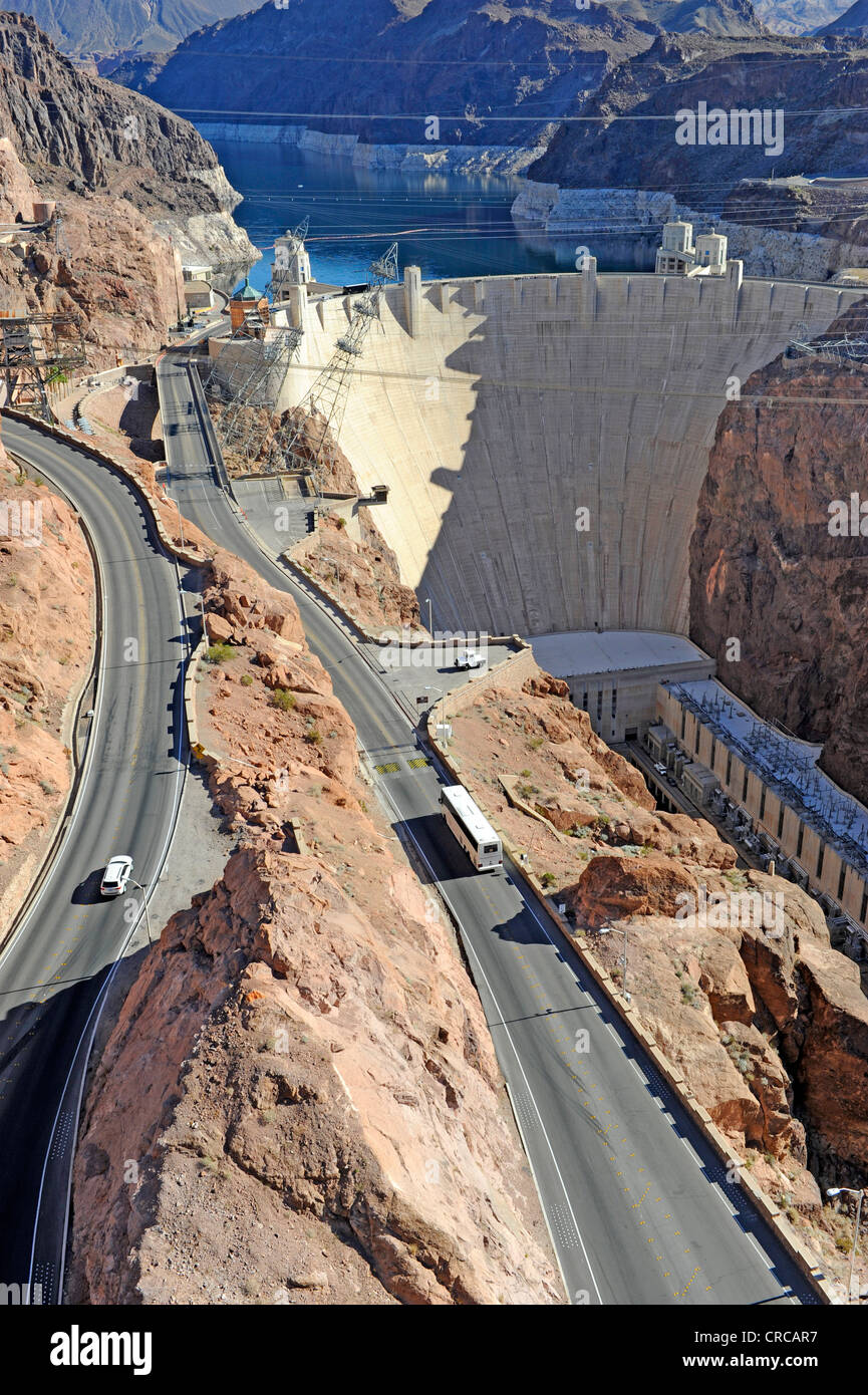 Hoover Dam Colorado River Lake Mead Nevada Arizona Stockfoto