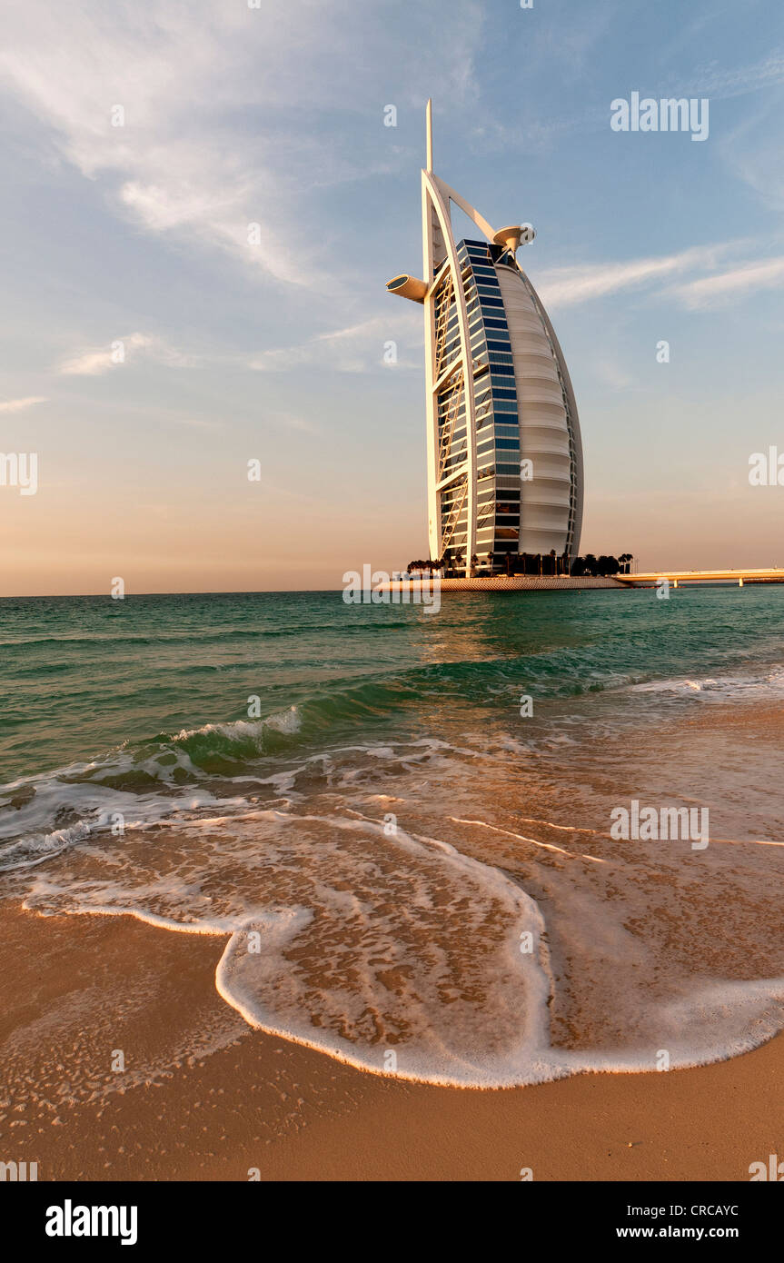 Elk206-2719v Vereinigte Arabische Emirate, Dubai, Dubai Creek, Burj Al Arab Hotel Stockfoto