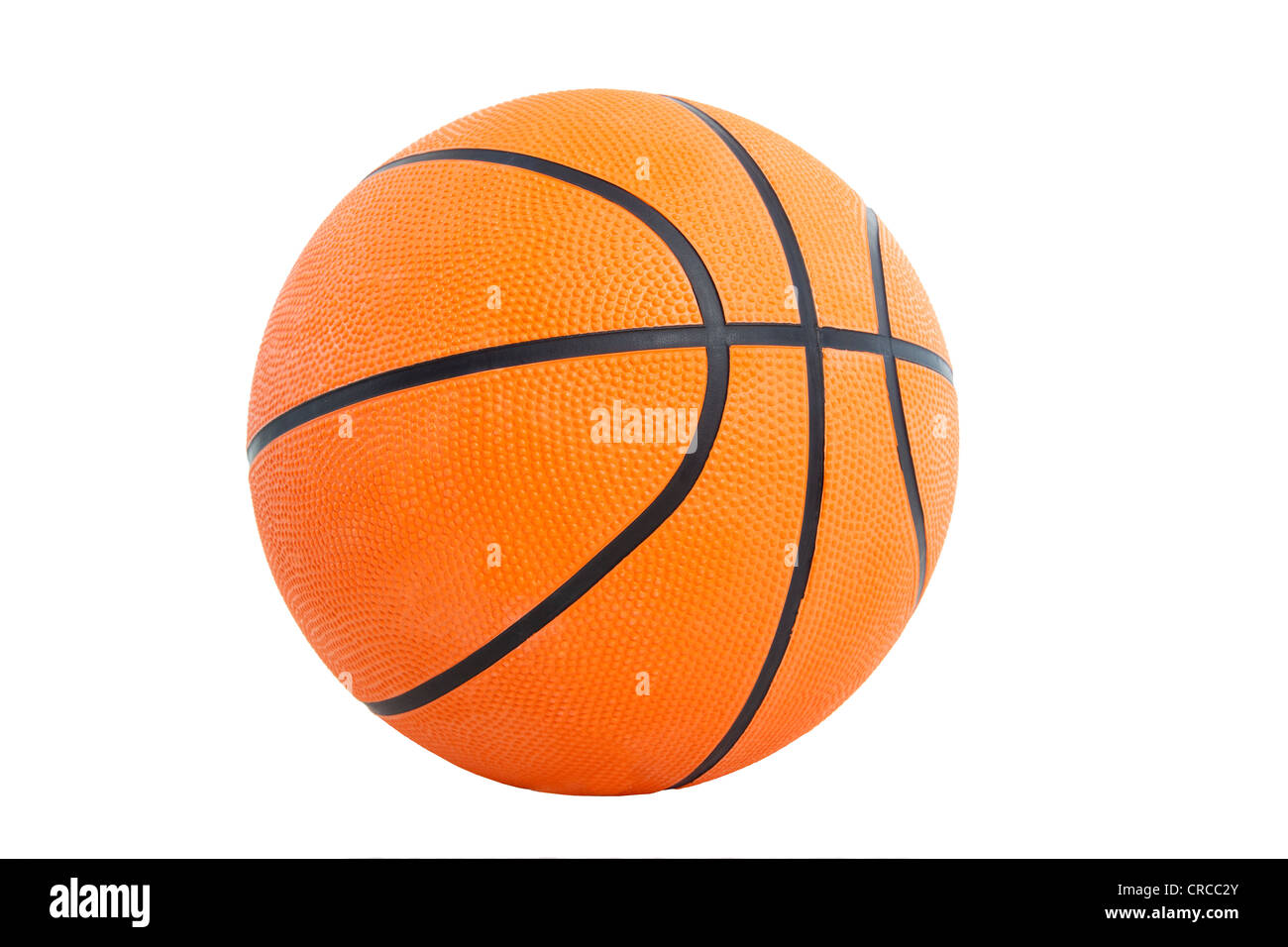 Basketball auf dem weißen Hintergrund isoliert Stockfoto
