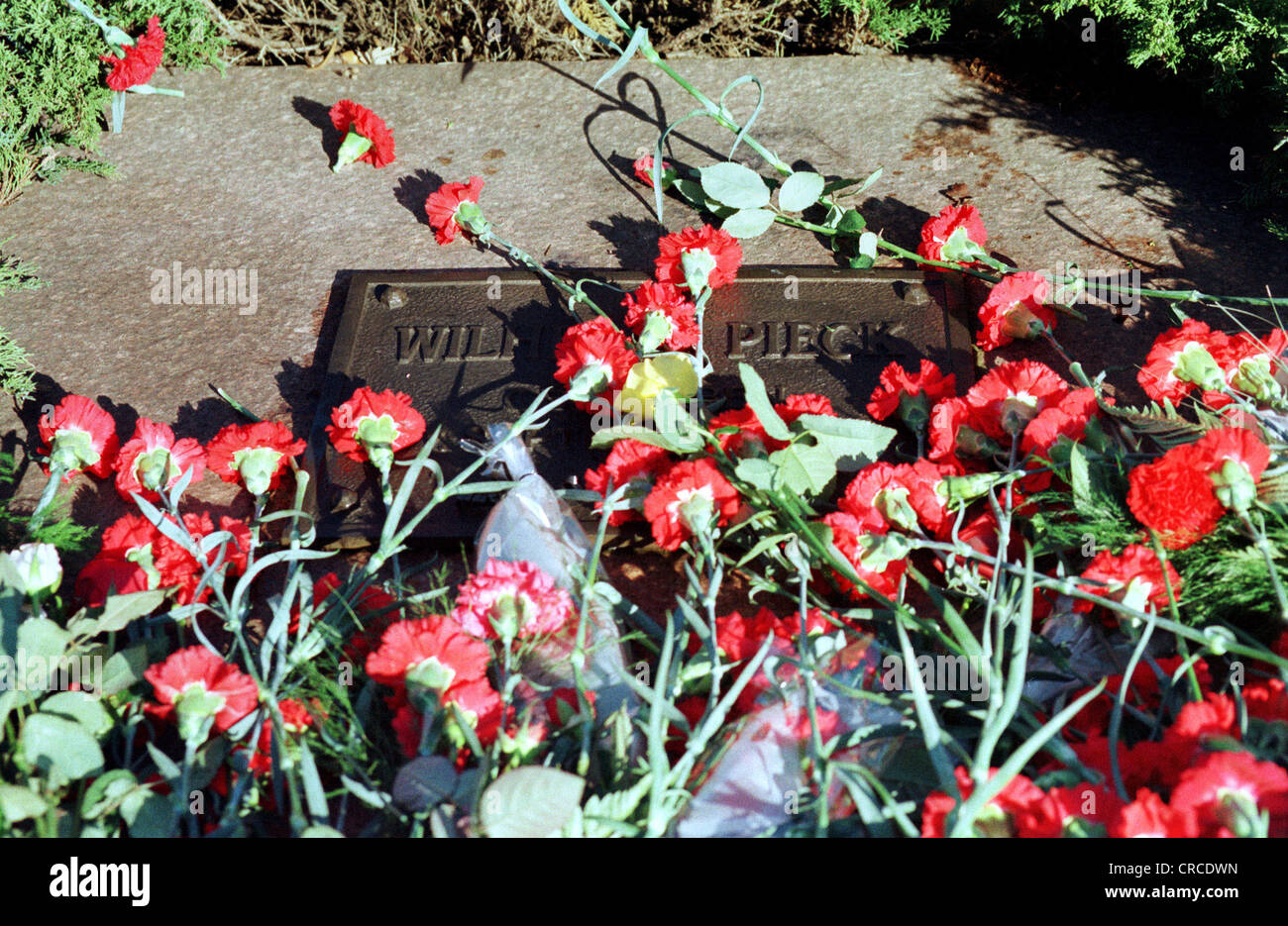 Berlin, das Urnengrab von Wilhelm Pieck Stockfoto