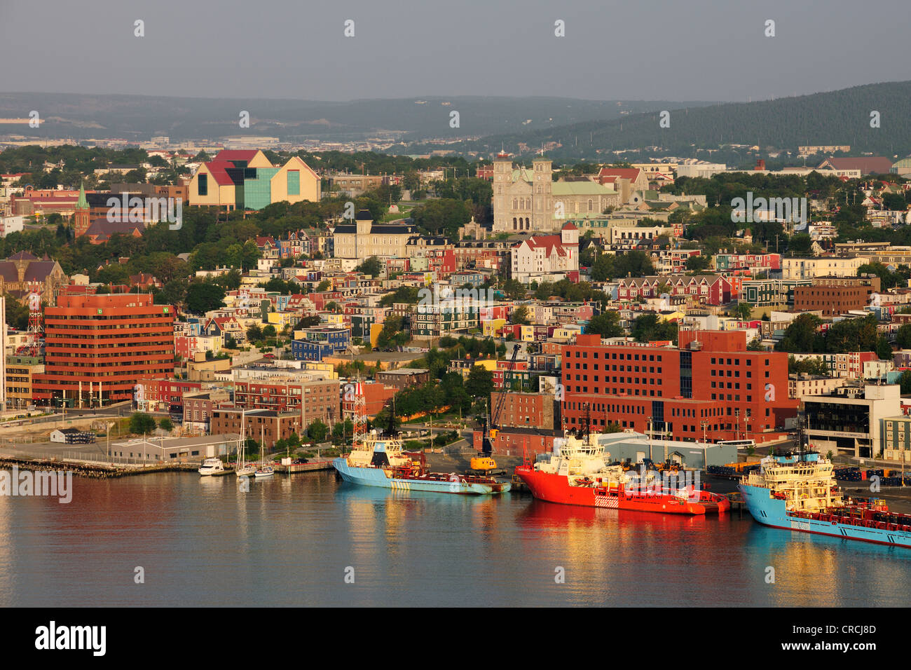 St. John's, der Hauptstadt von Neufundland aus Signal Hill, St. John's, Neufundland, Kanada, Nordamerika Stockfoto