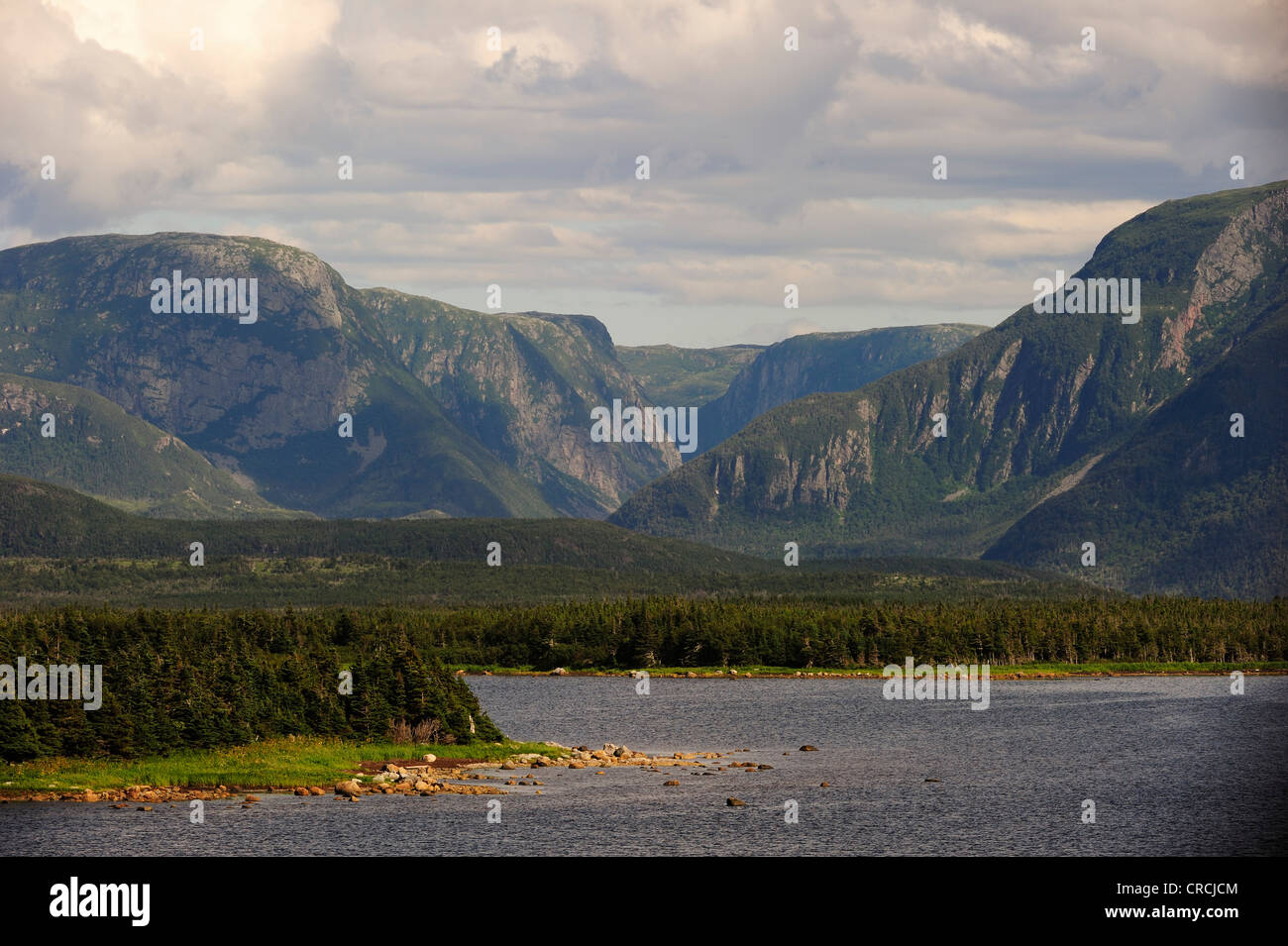 Landschaft, Gros Morne National Park, Neufundland, Kanada, Nordamerika Stockfoto