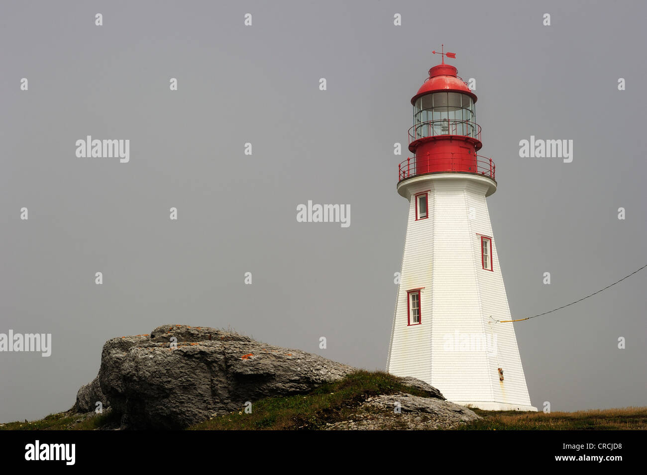 Riche Point Lighthouse, Neufundland, Kanada, Nordamerika Stockfoto