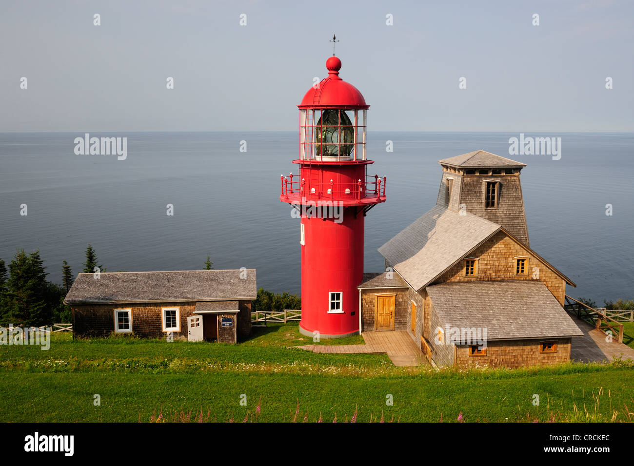 Lighthouse Point à la Renomee, Gaspésie oder Gaspé-Halbinsel, Quebec, Kanada Stockfoto Lighthouse Point à la Renomee, Gaspésie oder Gaspé-Halbinsel, Quebec, Kanada Stockfoto