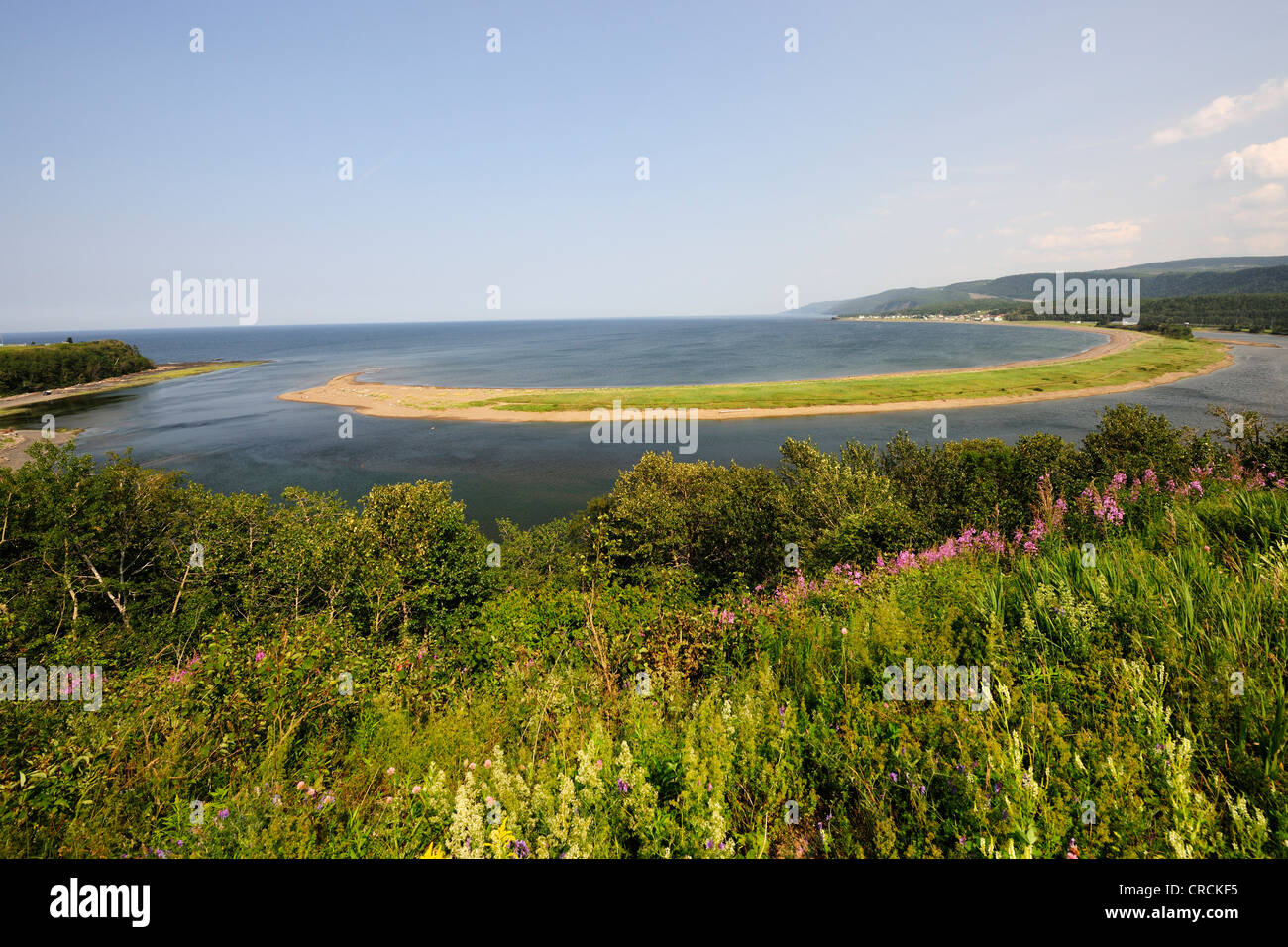 Cape St. Madeleine, Gaspésie oder Gaspé-Halbinsel, Quebec, Kanada Stockfoto Cape St. Madeleine, Gaspésie oder Gaspé-Halbinsel, Quebec, Kanada Stockfoto