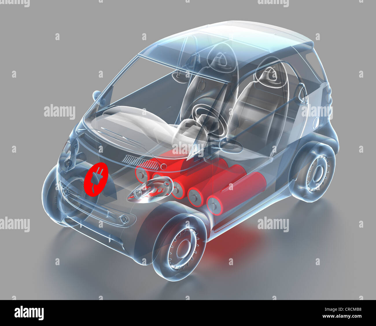 Elektro-Auto, Abbildung Stockfoto
