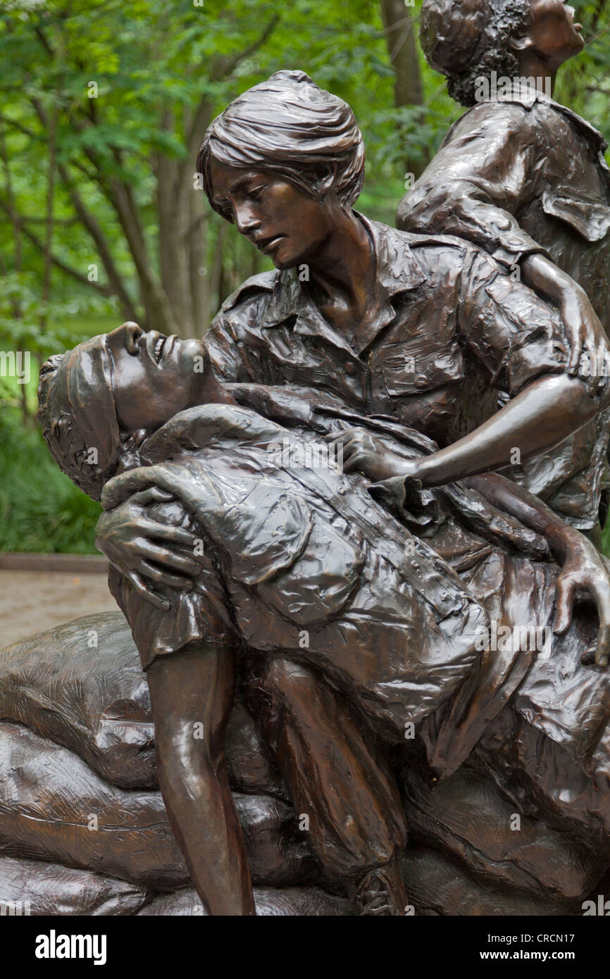 Vietnam-Krieg Krankenschwestern Memorial in Washington, D.C. Stockfoto