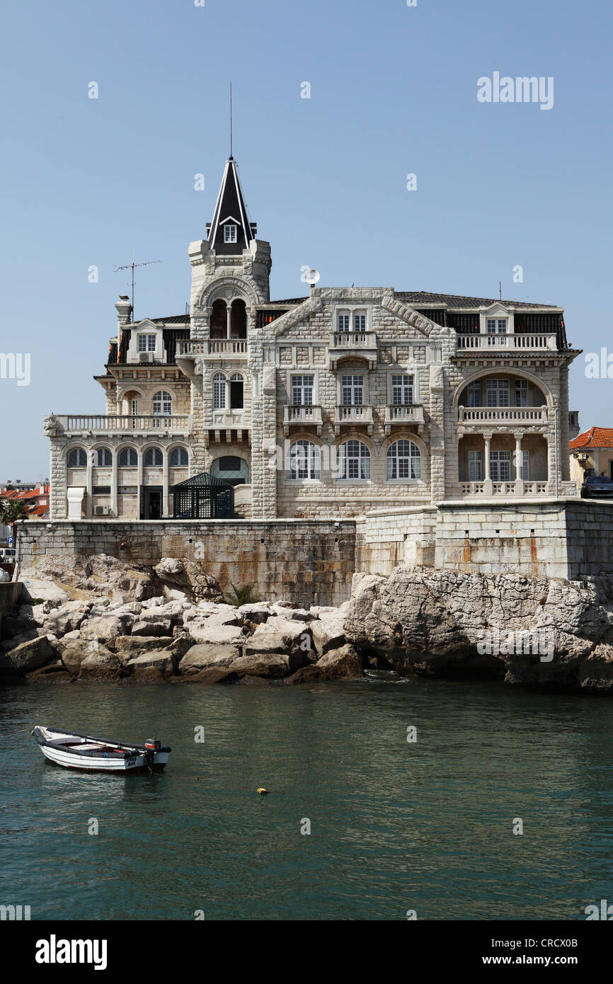 Portugiesischen Gotik in Cascais, Portugal. Stockfoto