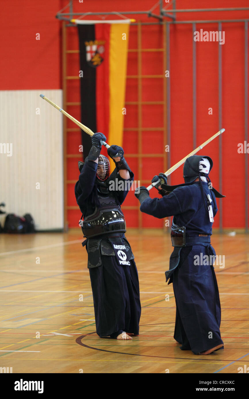 Kendo, Deutsche Meisterschaft in Koblenz, Rheinland-Pfalz, Deutschland, Europa Stockfoto