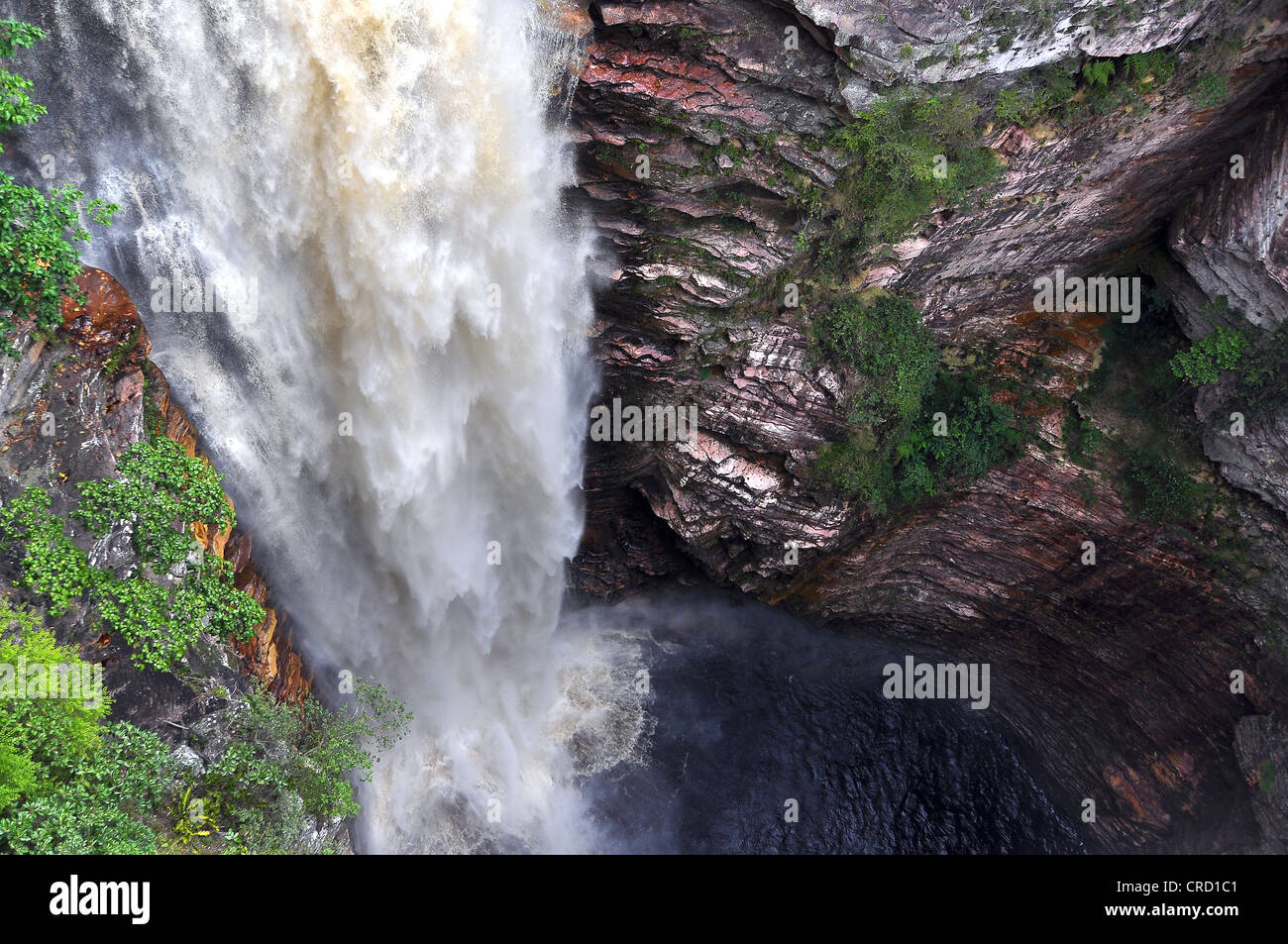 Buracao Wasserfall, Chapada Diamantina, Bahia, Brasilien, Südamerika Stockfoto