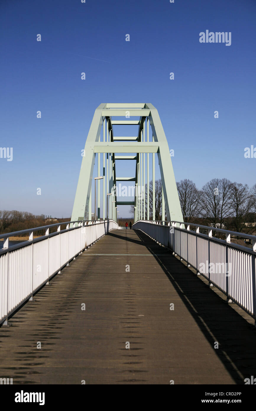 Fußgängerbrücke, Hafen Niehl, Köln - niehl, Köln, Nordrhein - Westfalen, Deutschland, Europa Stockfoto