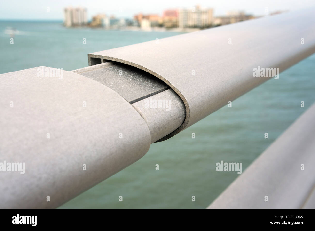 Dehnungsfuge, Brücke, Geländer, Clearwater Beach, Florida, Vereinigte Staaten, USA Stockfoto