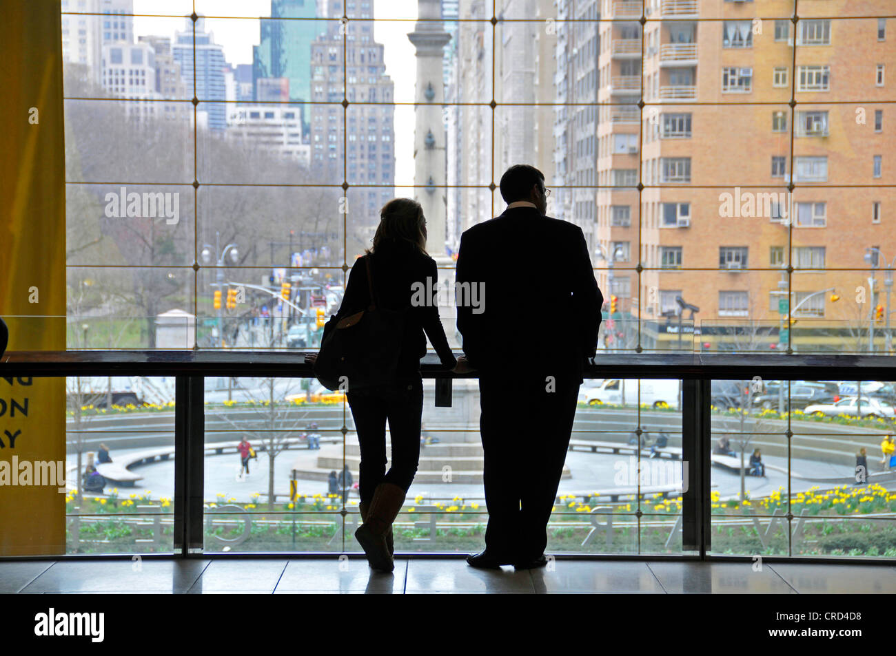 Blick von Time Warner Center, Columbus Circle, USA, New York City, Manhattan Stockfoto