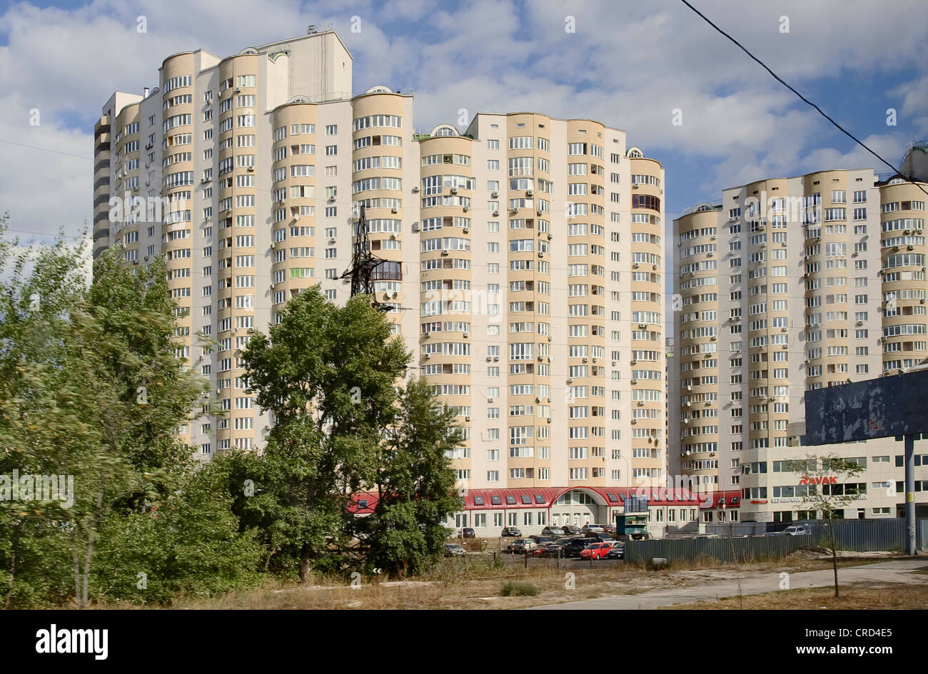 Sat-Stadt, Kiew, Ukraine, Europa Stockfoto