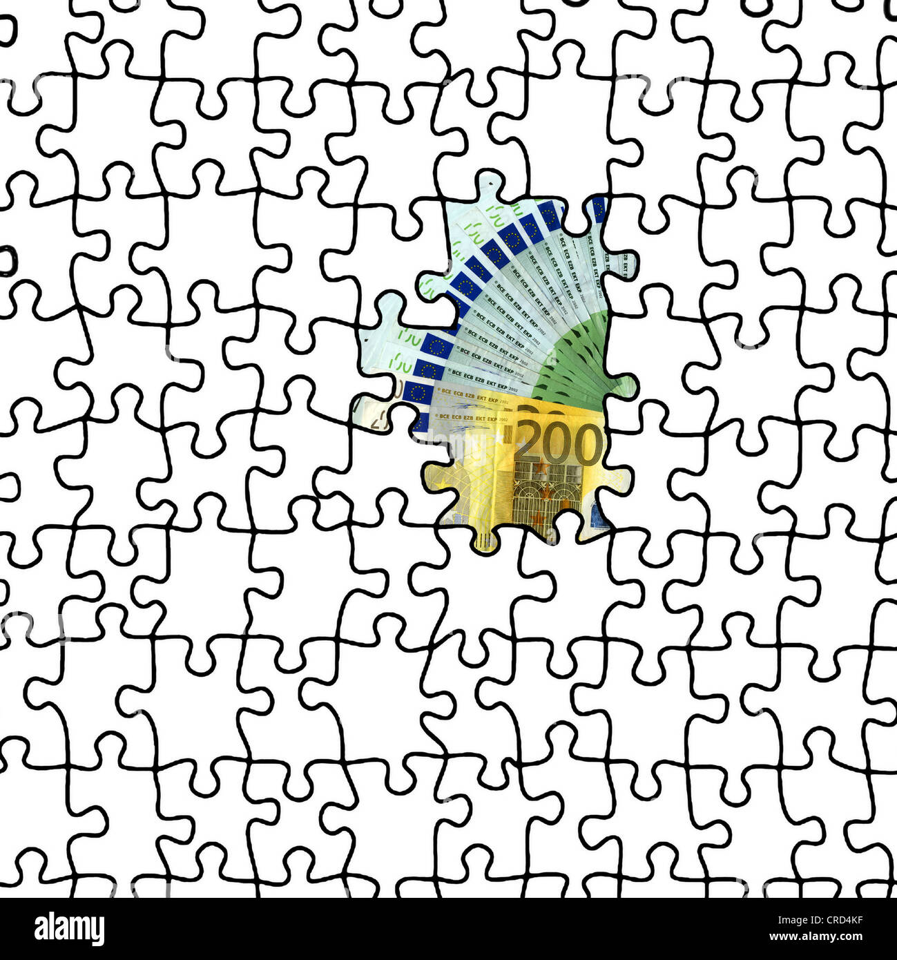 Banknoten puzzle -Fotos und -Bildmaterial in hoher Auflösung – Alamy