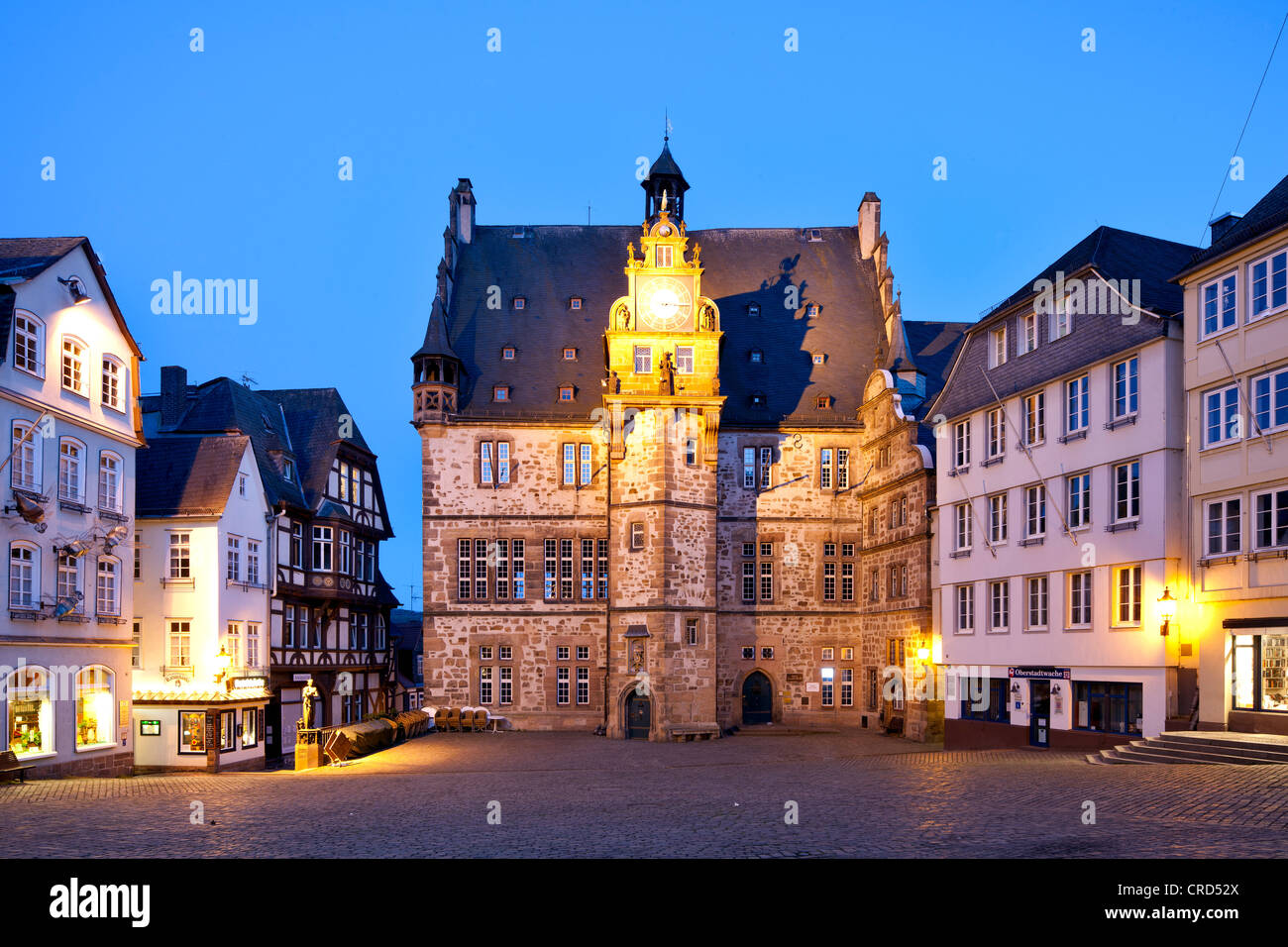 Rathaus, Marburg, Hessen, Deutschland, Europa, PublicGround Stockfoto