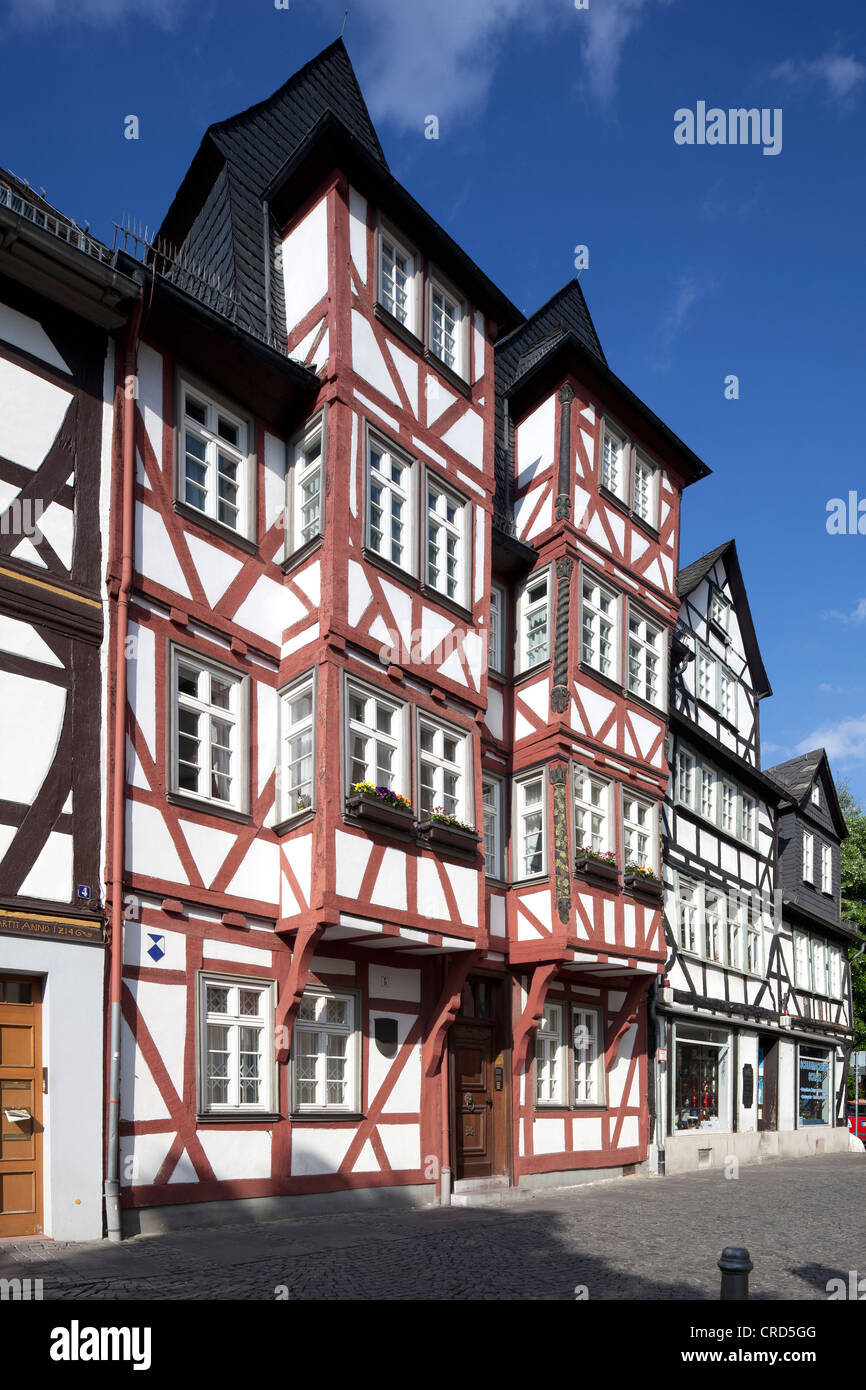 Jerusalemhaus, Jerusalem Haus, Fachwerkhaus, historische Altstadt, Wetzlar, Hessen, Deutschland, Europa, PublicGround Stockfoto