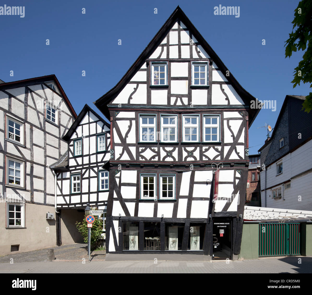 Fachwerkhäusern, historischen Stadt-Zentrum, Wetzlar, Hessen, Deutschland, Europa, PublicGround Stockfoto
