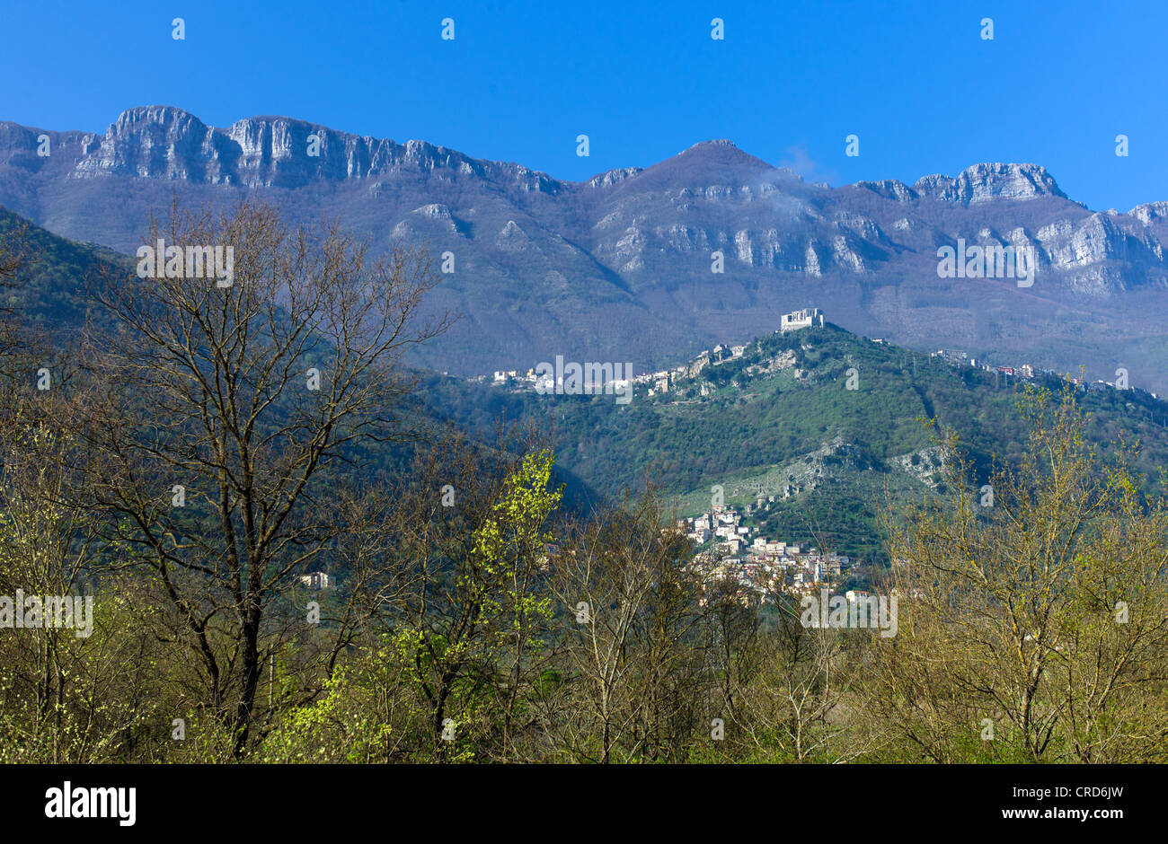 Europa Italien, Kampanien Cilento, Aburni Berg Landschaft in der Nähe von Sicignano Stockfoto