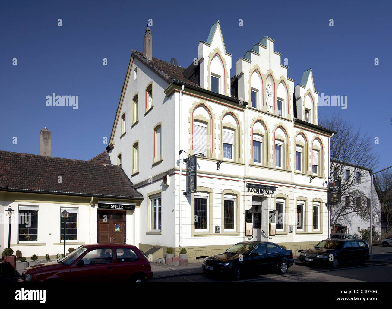 Kolping House, Herten, Westerholt Bezirk, Ruhrgebiet, Nordrhein-Westfalen, Deutschland, Europa, PublicGround Stockfoto