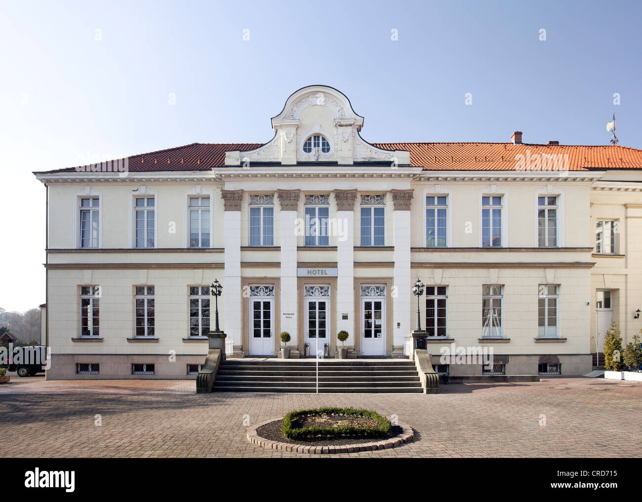 Schlosshotel Schloss Westerholt, Herten, Westerholt Bezirk, Ruhrgebiet, Nordrhein-Westfalen, Deutschland, Europa, PublicGround Stockfoto