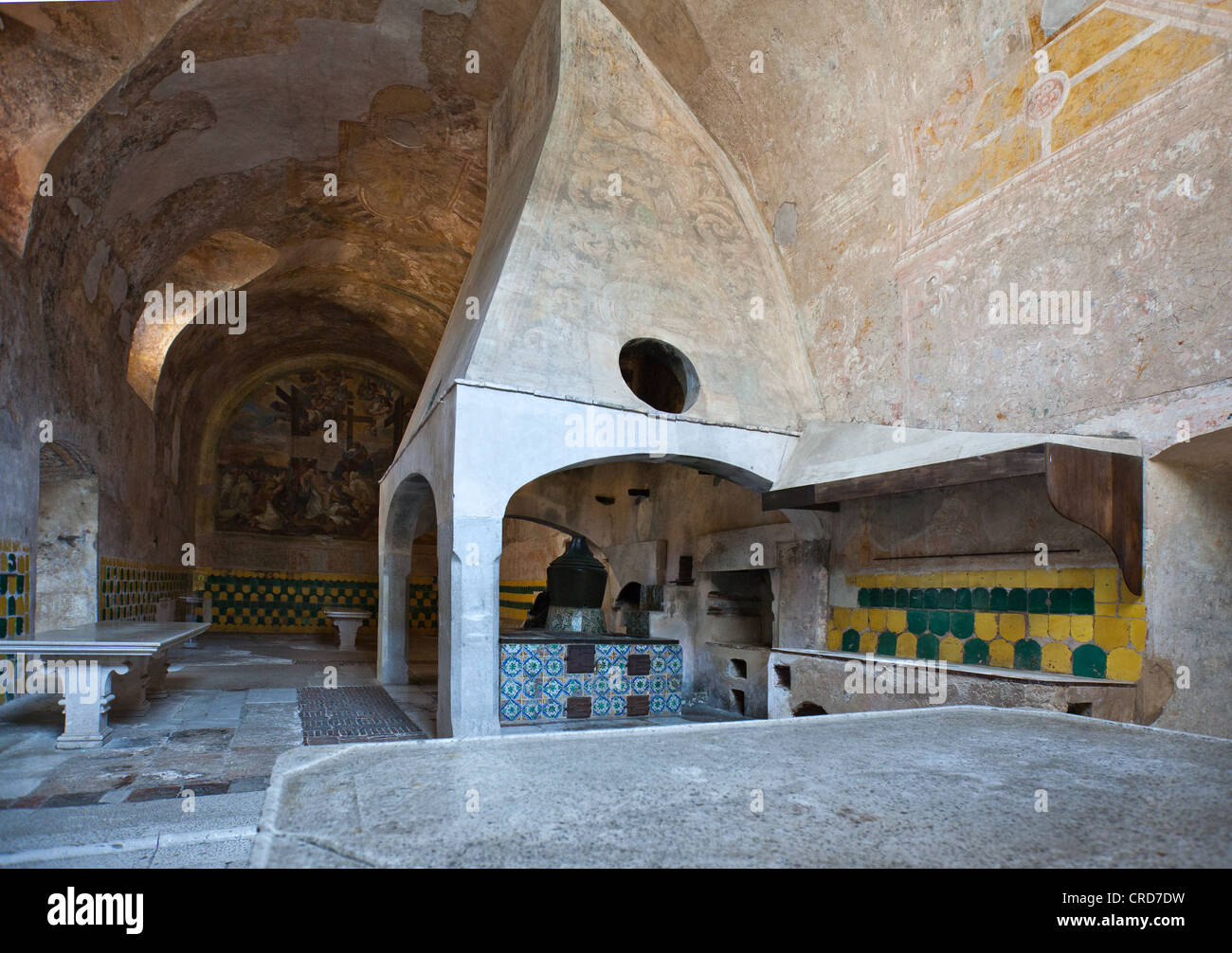 Europa Italien, Cilento, Padula, die Küchen der Certosa von San Lorenzo Stockfoto