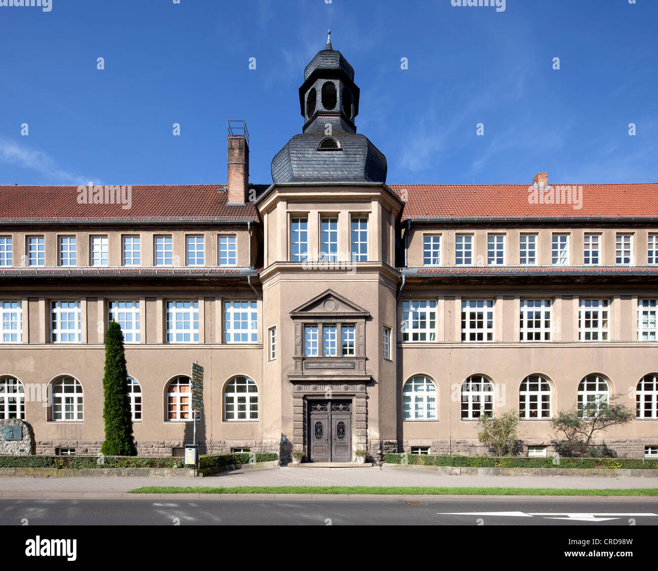 Ernst-Abbe-Gymnasium, hohe Schule, Eisenach, Thüringen, Deutschland, Europa, PublicGround Stockfoto
