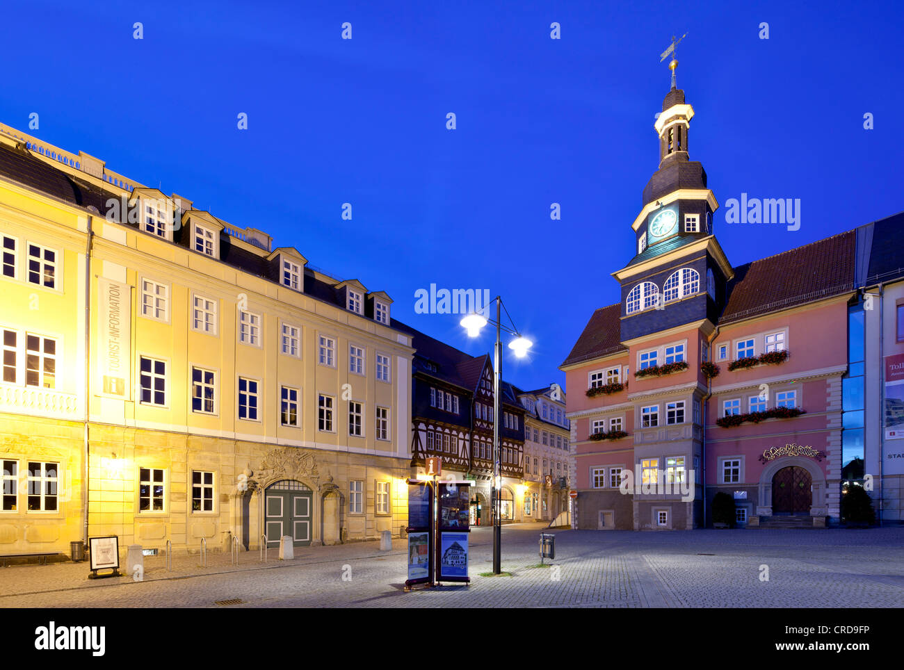 Stadtschloss, Rathaus, Eisenach, Thüringen, Deutschland, Europa, PublicGround Stockfoto