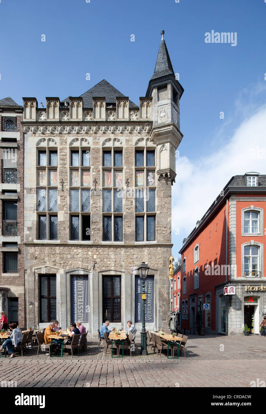 Loewenstein House, historischen Stadthaus, Aachen, Nordrhein-Westfalen, Deutschland, Europa, PublicGround Stockfoto