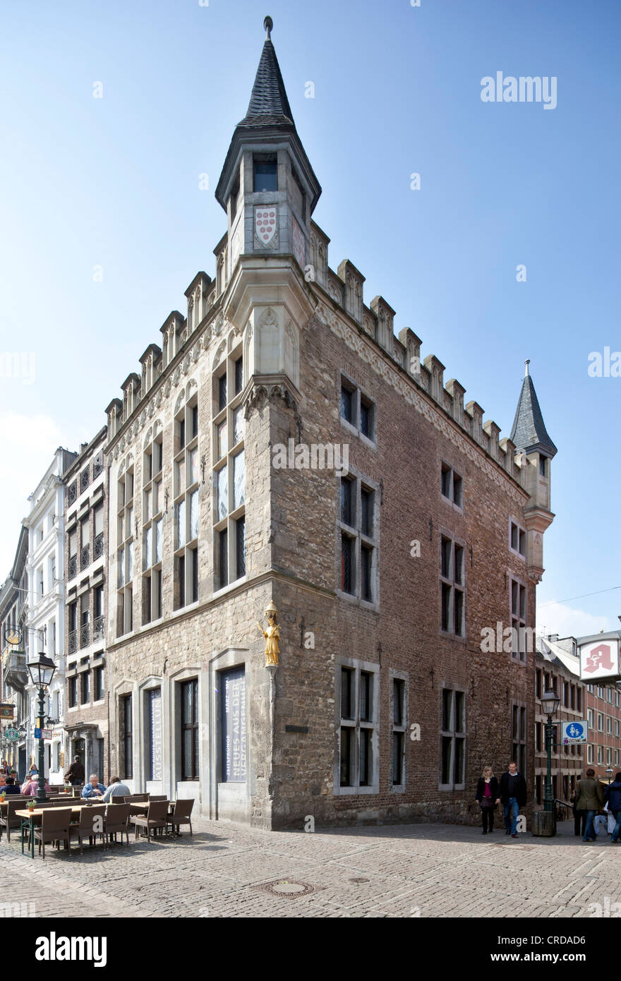 Loewenstein House, historischen Stadthaus, Aachen, Nordrhein-Westfalen, Deutschland, Europa, PublicGround Stockfoto