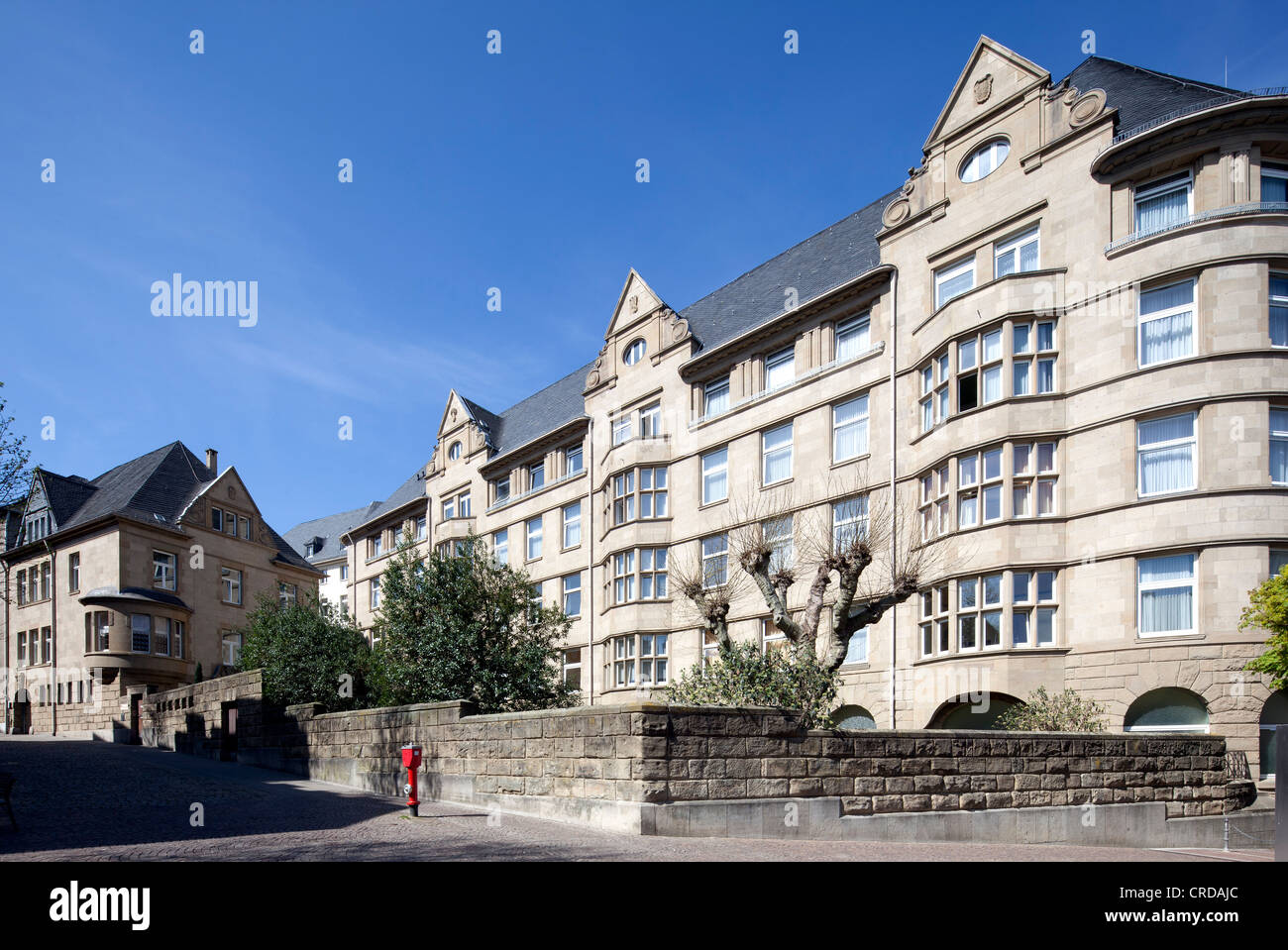 Landesbad, historische Kurstadt, Klinik für Rheumatologie, Burtscheid District, Aachen, Nordrhein-Westfalen, PublicGround Stockfoto