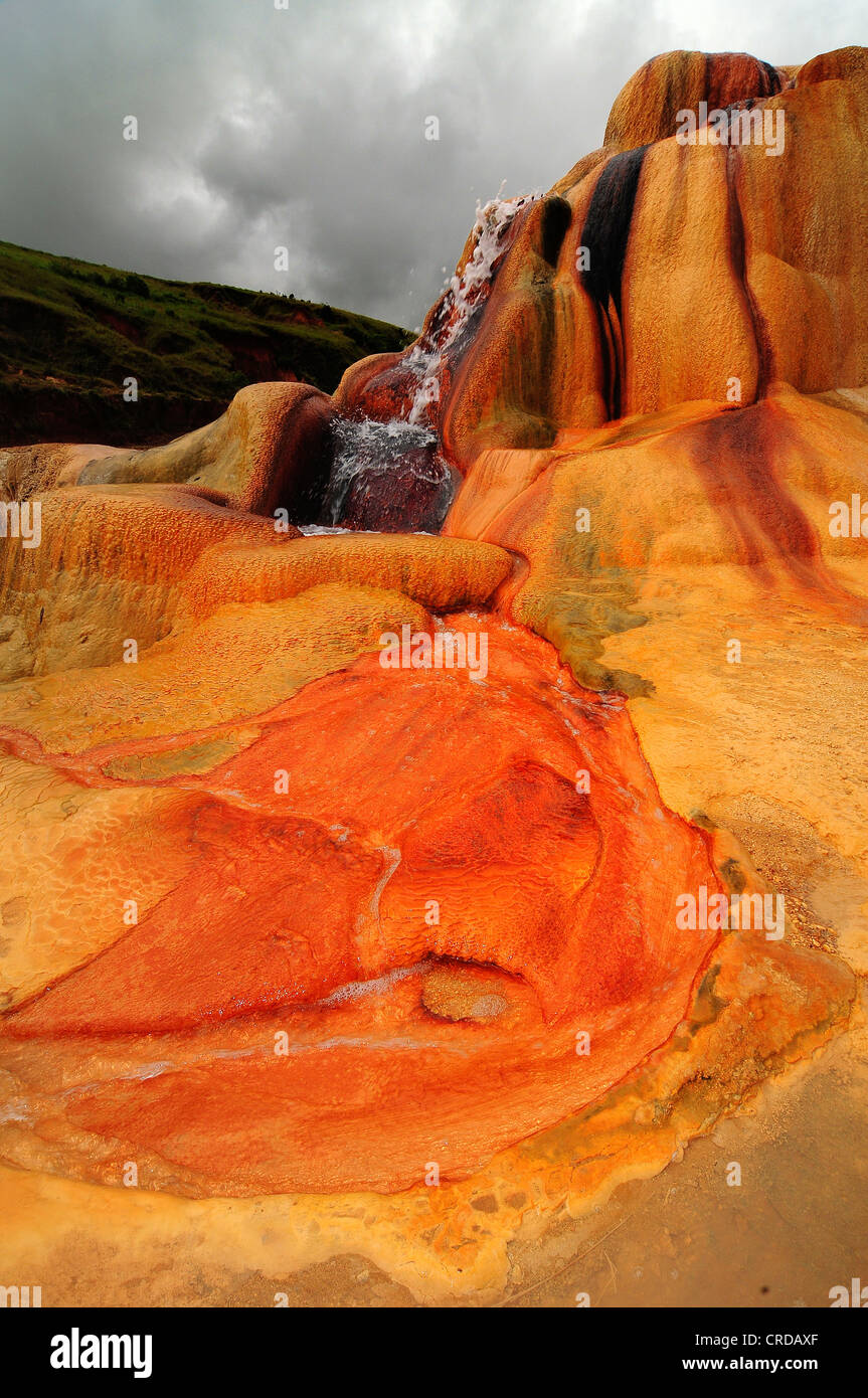 Der Geysir von Ampefy im zentralen Hochland von Madagaskar, Afrika, Indischer Ozean Stockfoto
