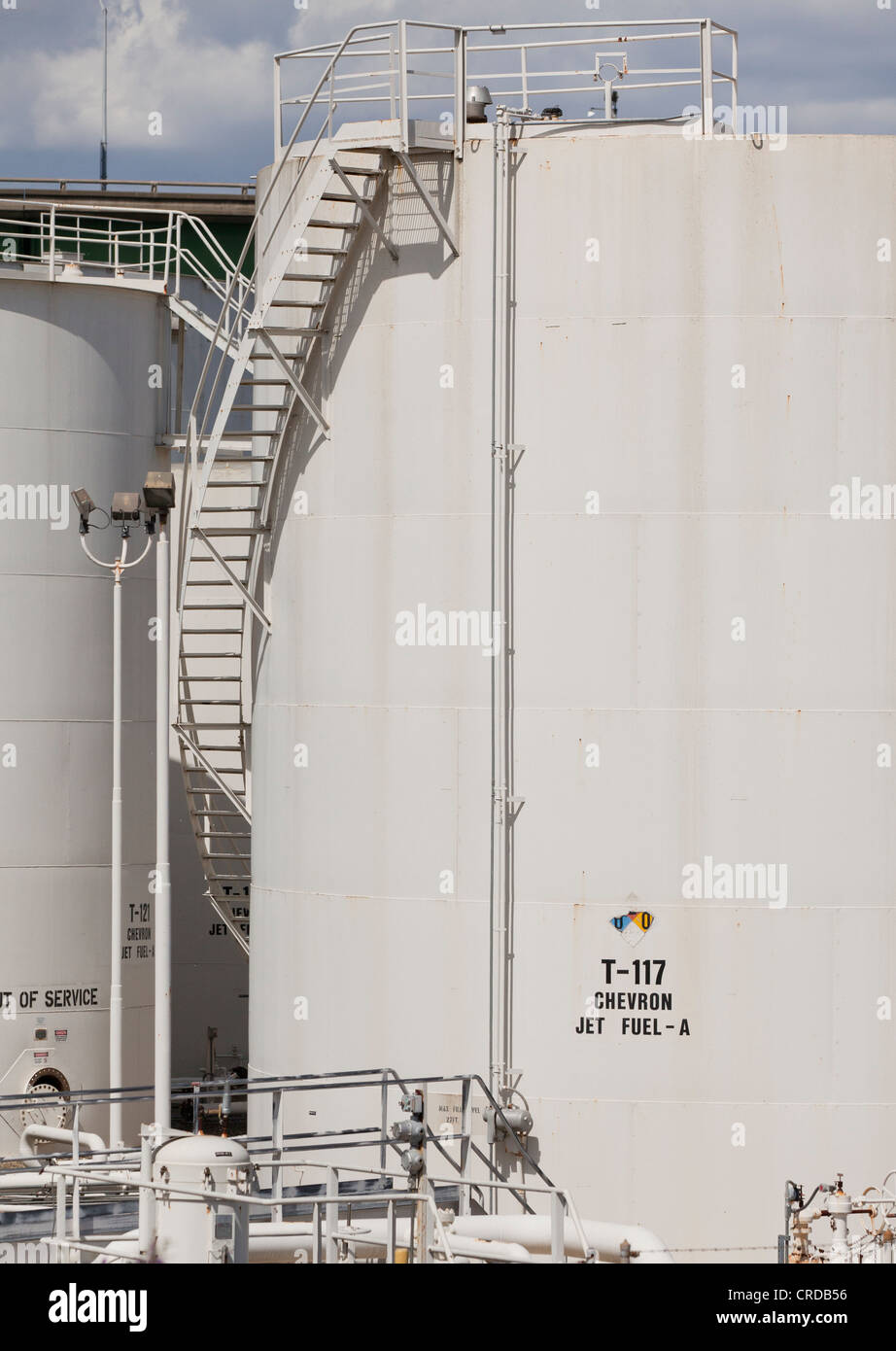 Industrielle Treibstoffbehälter Stockfoto