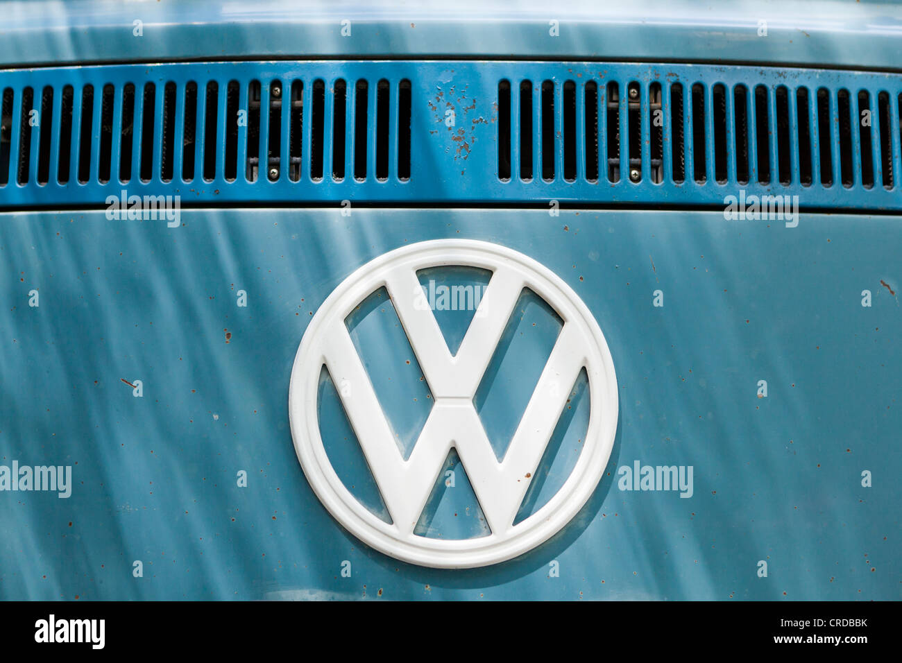 Oldtimer Volkswagen Abzeichen Stockfoto