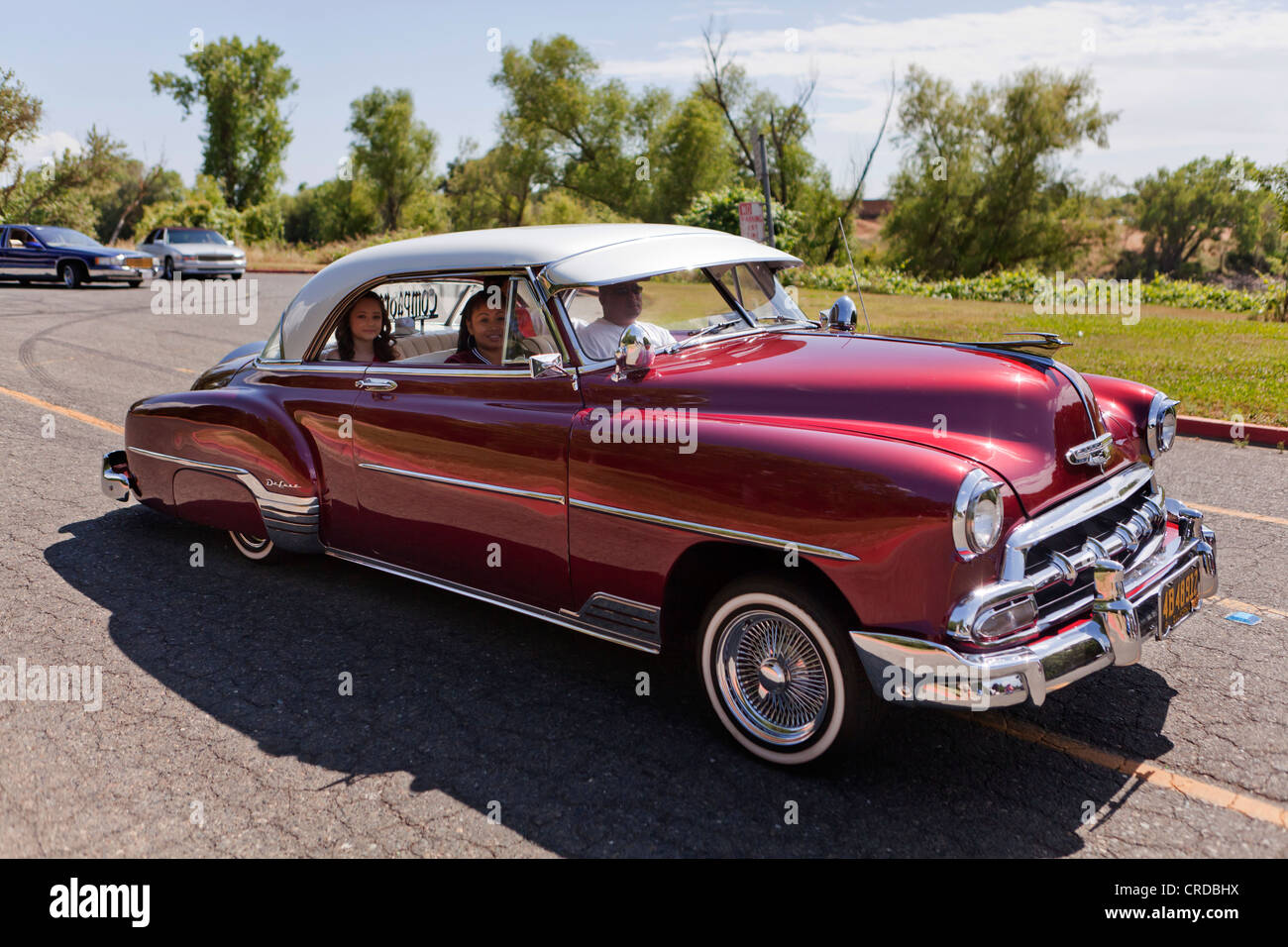 1952 Chevrolet Deluxe Lowrider - Kalifornien USA Stockfoto