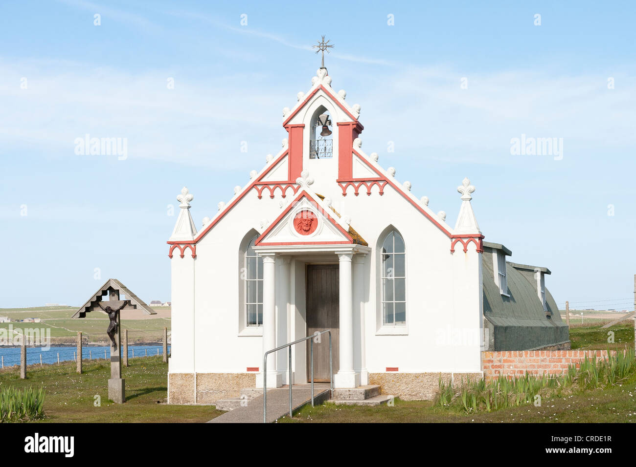Die italienische Kapelle auf den Orkney-Inseln Stockfoto