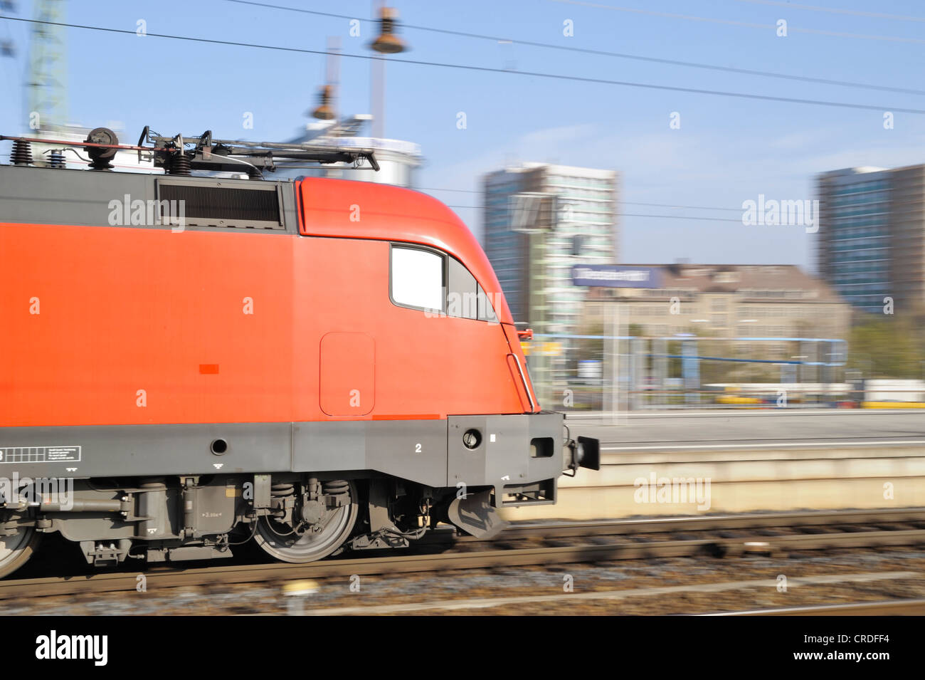 Zug verlässt das statin, Dresden, Sachsen, Deutschland, Europa Stockfoto