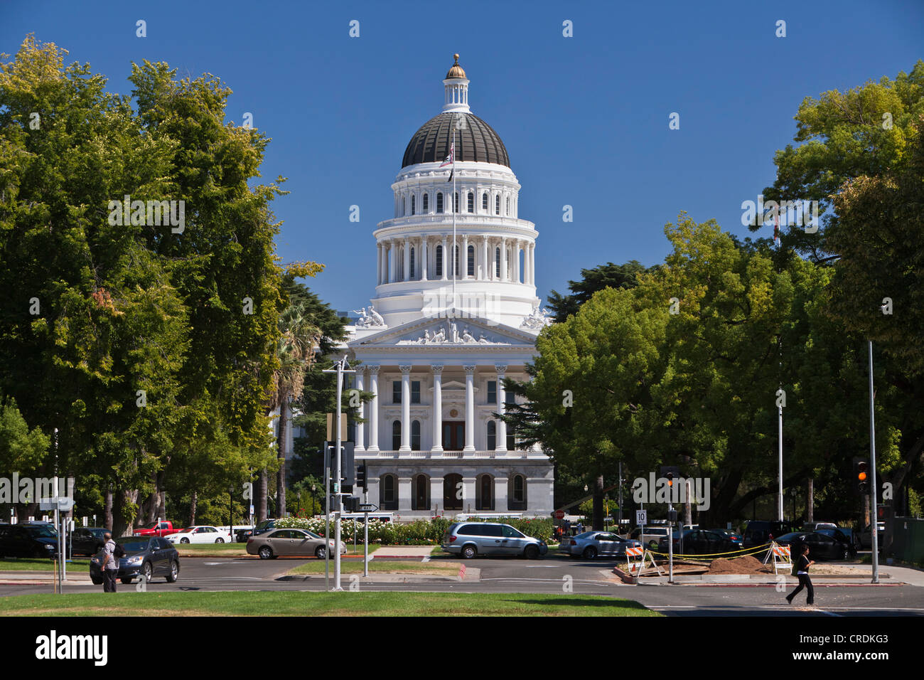 Kalifornien Zustand-Kapitol, Sitz des Gesetzgebers und der Gouverneur von Kalifornien, Sacramento, Kalifornien, USA, Nordamerika Stockfoto